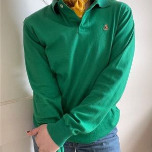 vintage 1970s ll bean l/s polo